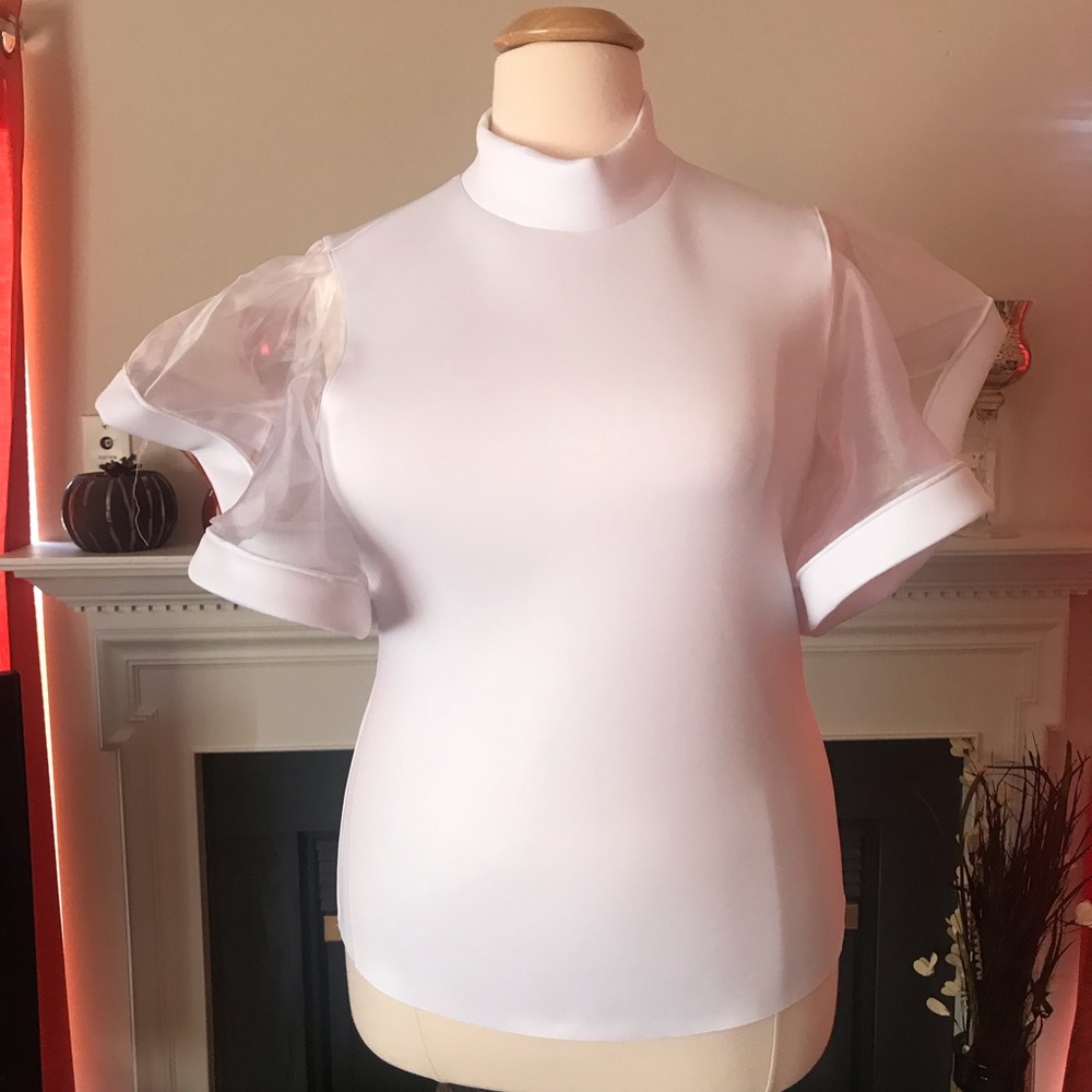 Plus Size Angel Exaggerated Sleeve Fashion Top - Picture 6 of 7